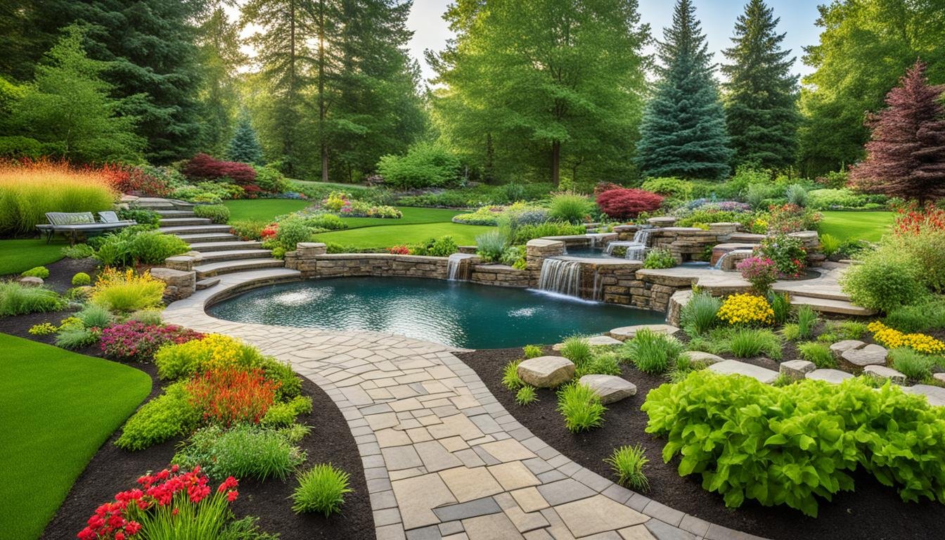 landscaping a backyard