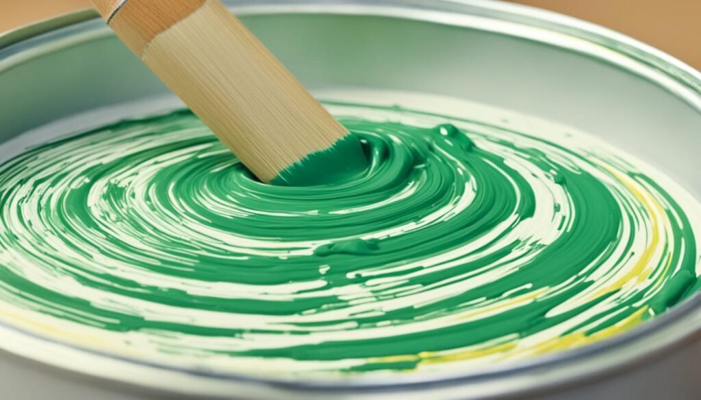 mixing paint