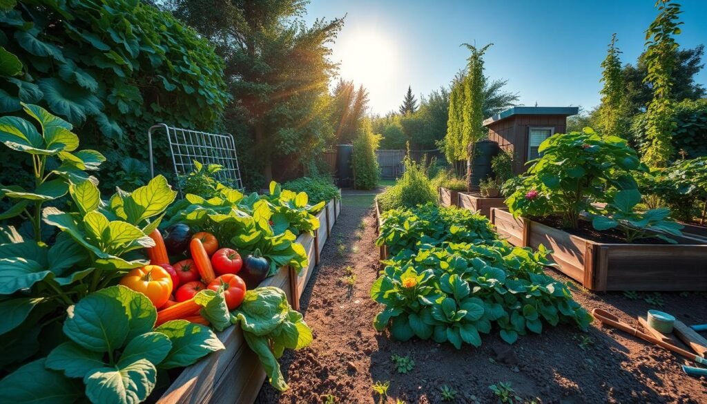 Sustainable vegetable garden